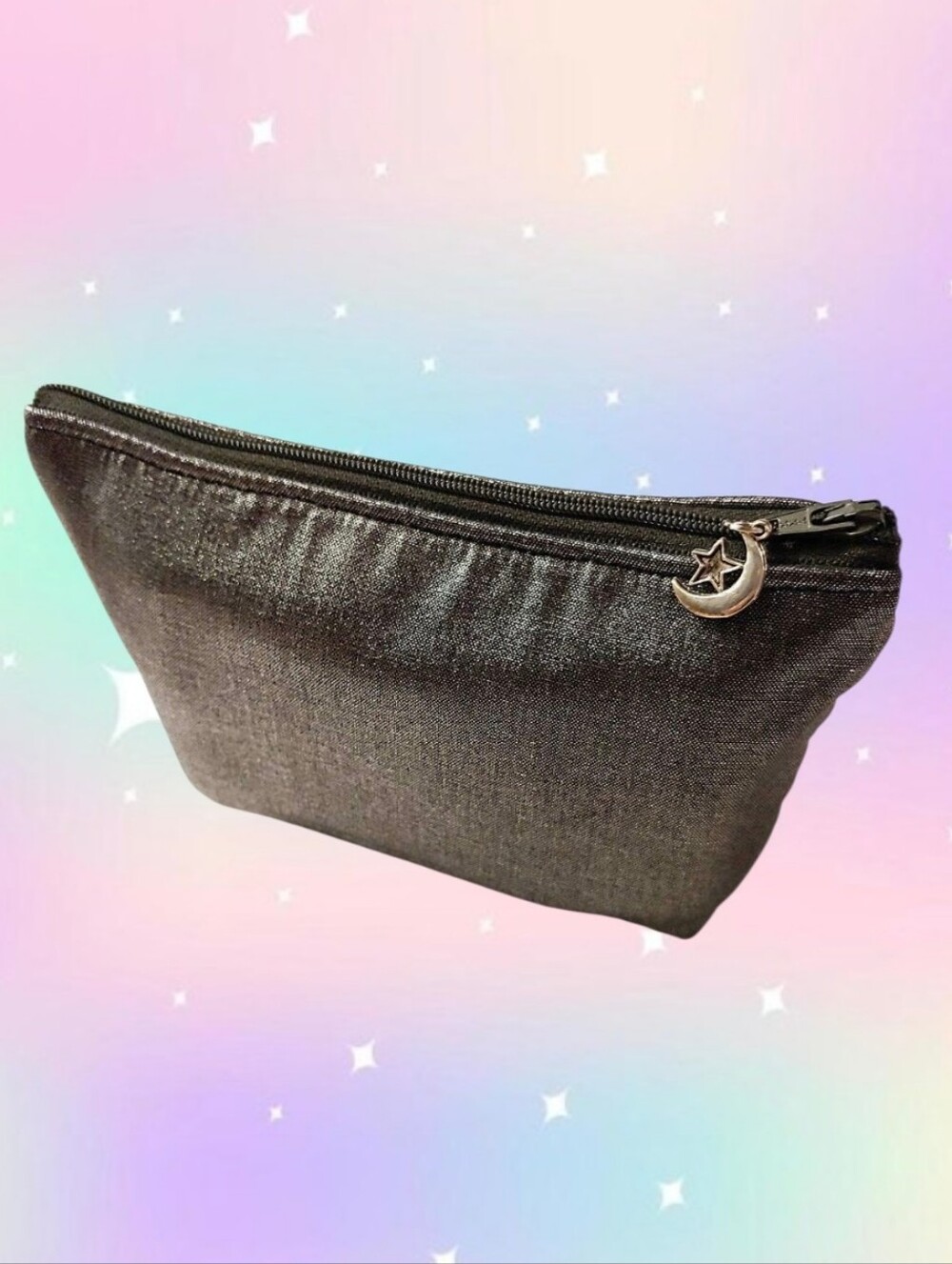 Gray Metallic Essential Oil Bag - Makeup Bag